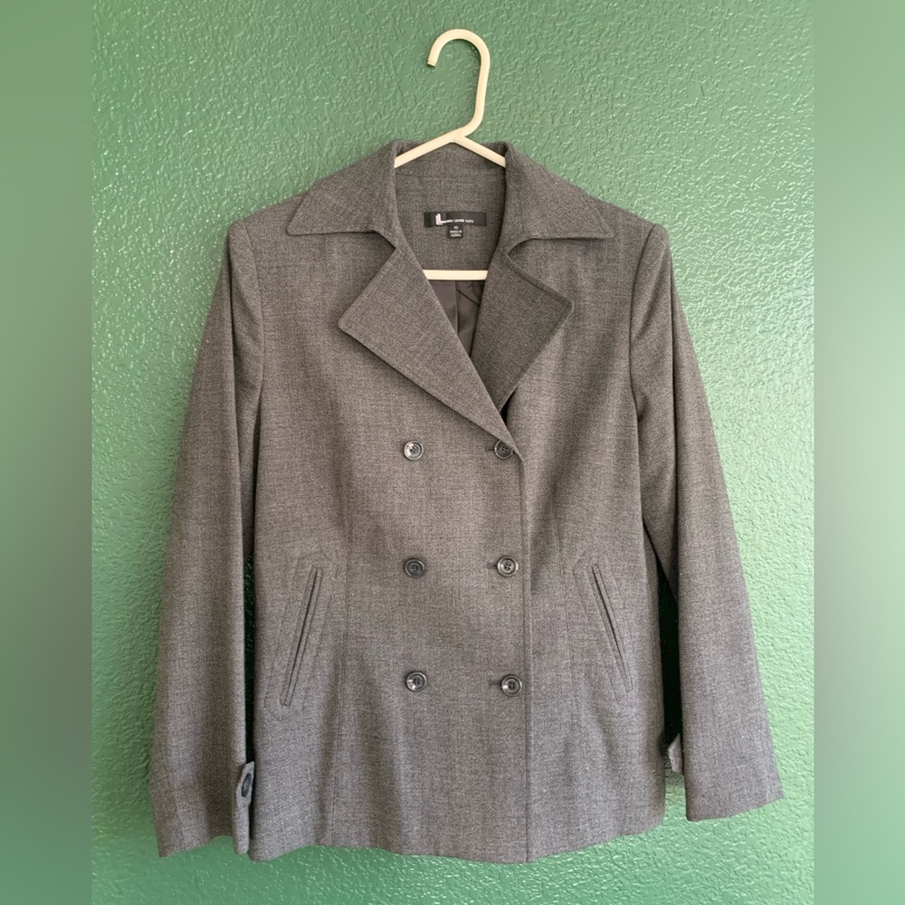 Classic Grey Jacket With Double Lined Buttons - image 1